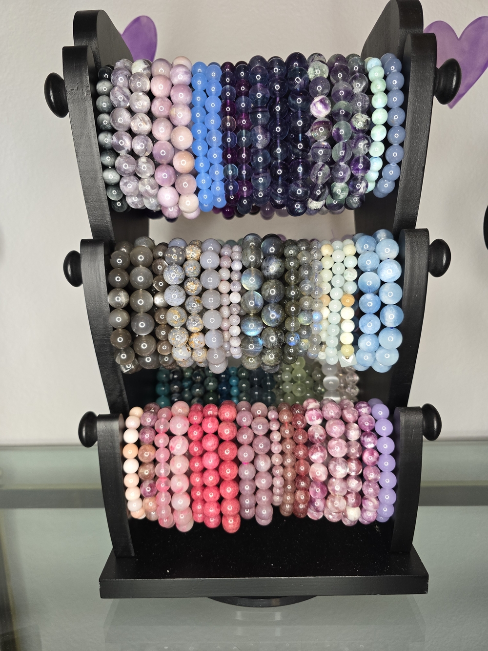Natural Stone Beaded Bracelet Destash Lot